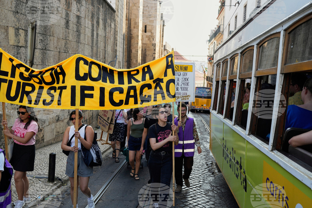 Portugal Overtourism Protest