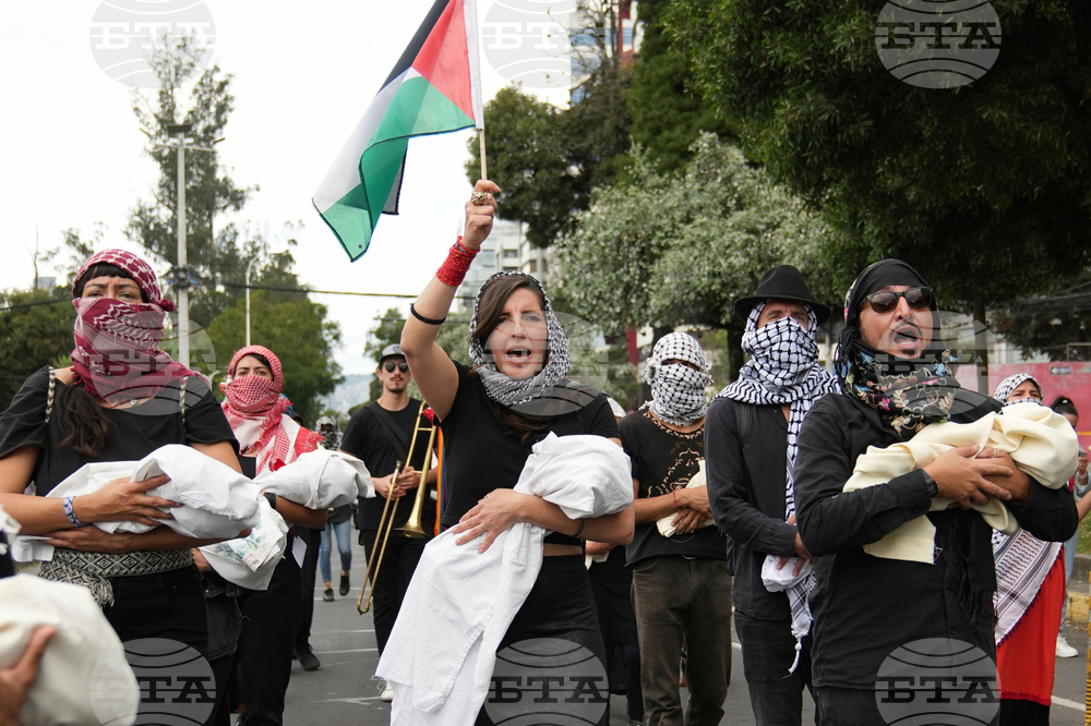 Ecuador Israel Palestinians Protest