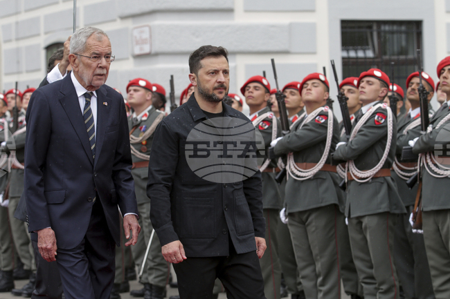 Володимир Зеленски на държавно посещение в Австрия 