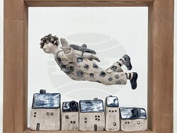 Изложбата „Летни сънища“ представя 14 различни погледа, техники и сюжети на художници от асоциация „Арт наив България“, снимка – галерия „Париж“