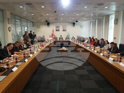 ГКПП Капъкуле- трафик - среща. Снимка: областна администрация - Хасково