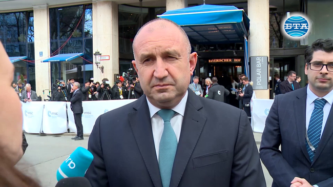 Румен Радев в Мюнхен: Голямото предизвикателство е да не позволим войната в Европа да се приема за нормално явление