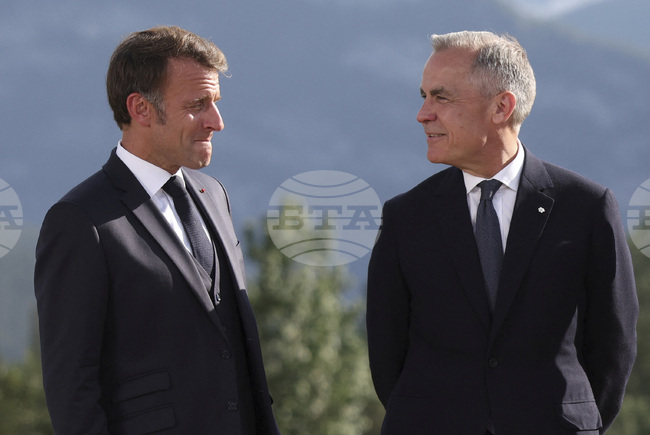 Марк Карни и Макрон обсъдиха в кулоарите на Г-20 конфликтите в Украйна и Газа 