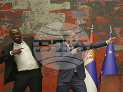 APTOPIX Serbia Usain Bolt