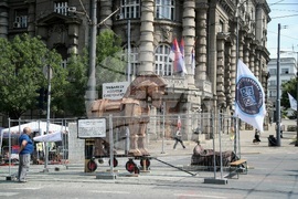 Сърбия - Белград - протестиращи