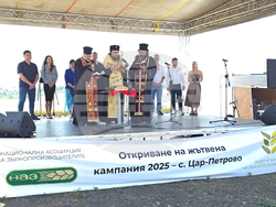 Село Цар Петрово - жътвена кампания 2025 - откриване