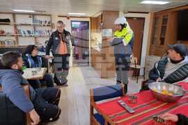 Day 53: Last Group of Bulgarian Polar Еxplorers Boards RSV 421