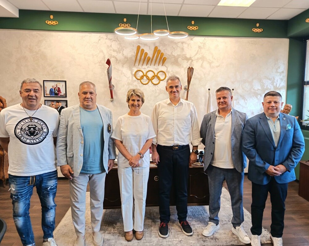 Весела Лечева и членове на ИК на БОК сe срещнаха с председателя на Организационния комитет на Европейския младежки олимпийски фестивал
