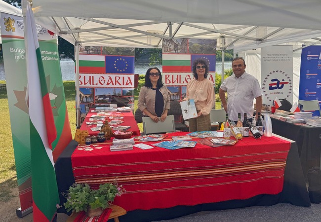 България бе представена с щанд на Културния фестивал на Европейския съюз, който се състоя на 15 юни в Отава
