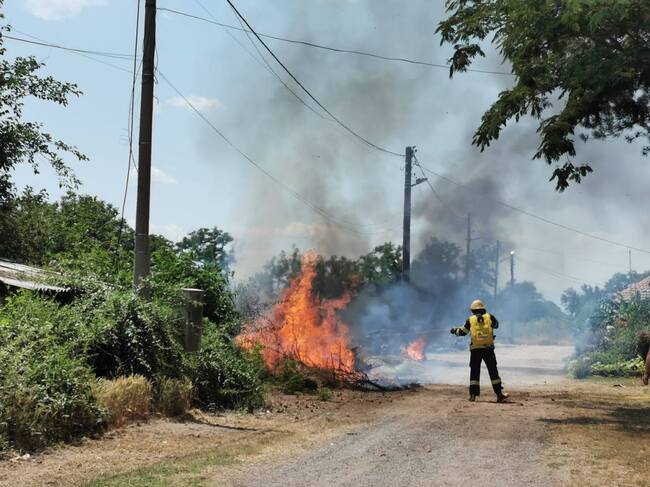 Община Варна: Екип от Доброволно формирование Варна предотврати разрастването на пожар в с. Мирово