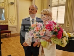 Мария Конакчиева представя книгата си „Влюбена в живота“, снимки – Даниел Димитров/БТА