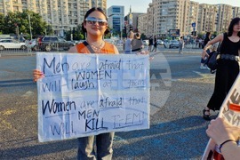 Румъния - протест срещу насилието над жени