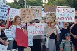 Румъния - протест срещу насилието над жени