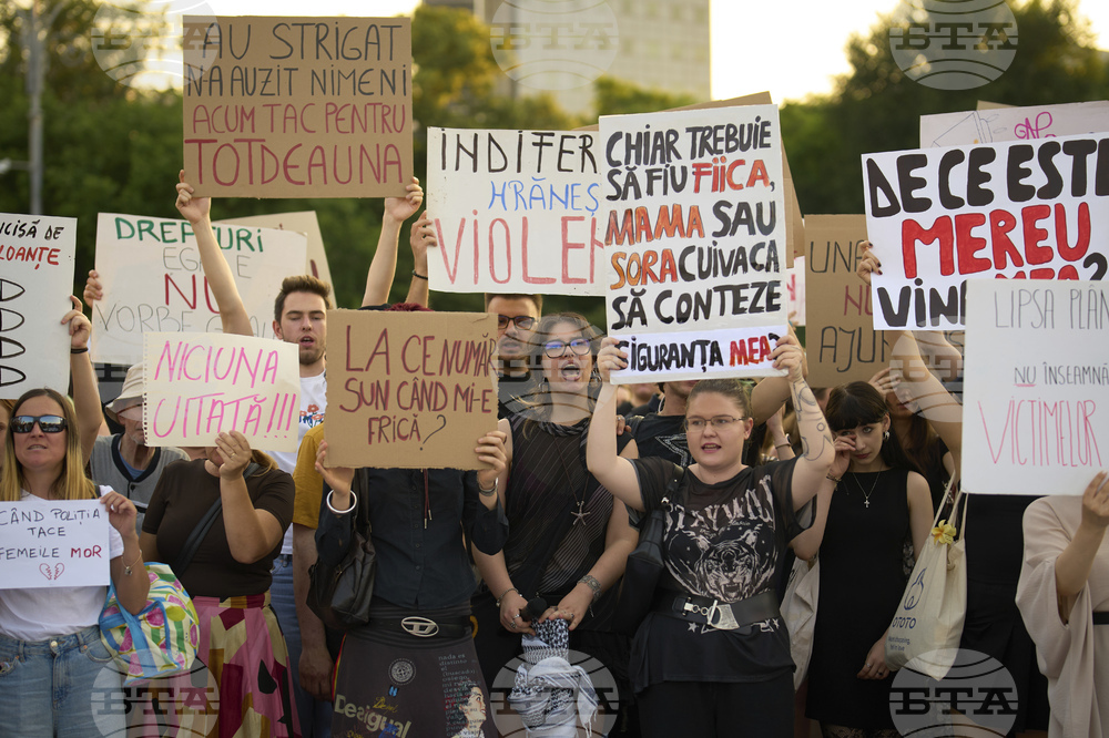 Romania Violence Against Women Protest