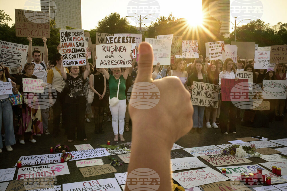 Romania Violence Against Women Protest