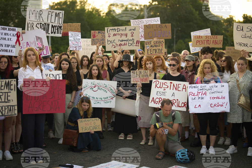 Romania Violence Against Women Protest