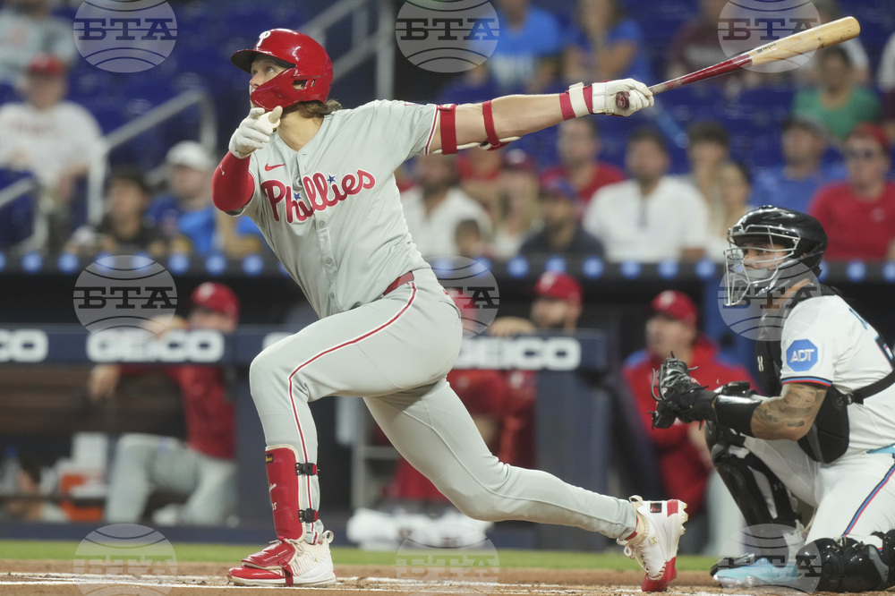 Phillies Marlins Baseball