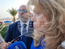 Свети Влас - символично предаване на ротационното председателство на Съвета на ЕС от Полша на Дания - Илияна Йотова