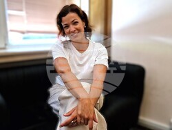 Акордеонистката Ксения Сидорова, снимка – Даниел Димитров/БТА