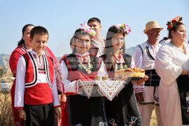 Село Поляново - жътвена кампания - откриване