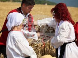 Село Поляново - жътвена кампания - откриване