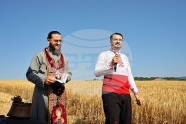 Село Поляново - жътвена кампания - откриване