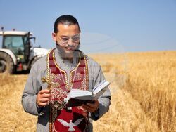 Село Поляново - жътвена кампания - откриване