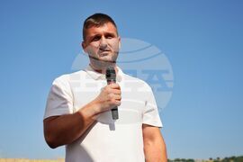 Село Поляново - жътвена кампания - откриване