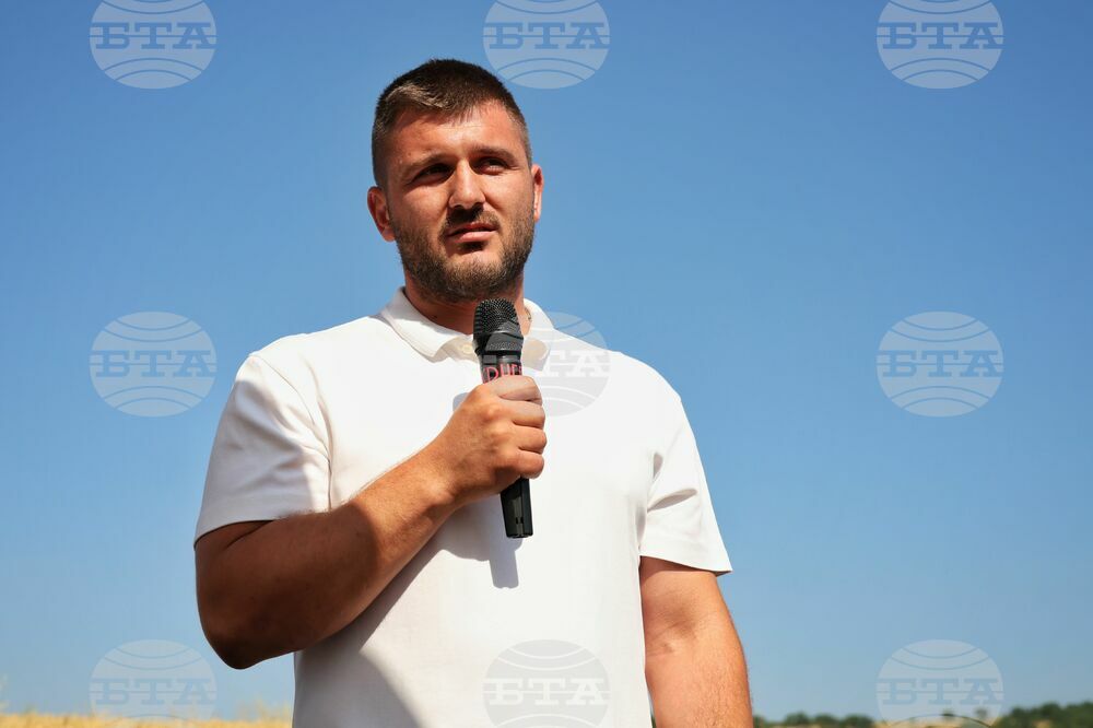 Село Поляново - жътвена кампания - откриване
