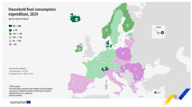 Restaurant and Hotel Prices in Bulgaria 47% Below EU Average in 2024