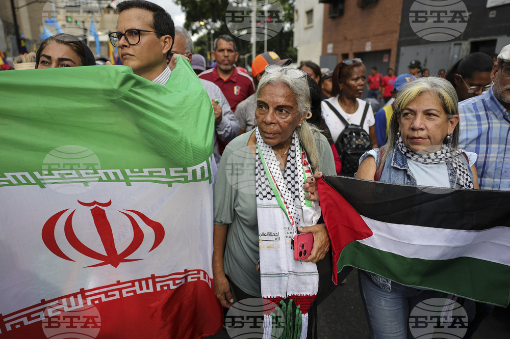 Venezuela Mideast War Protest