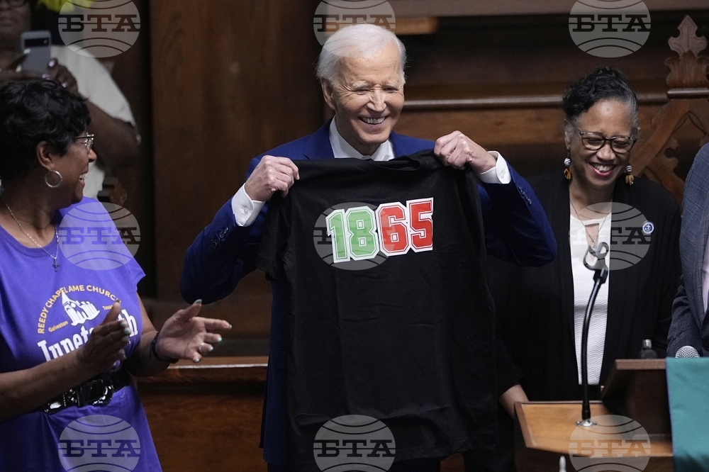APTOPIX Juneteenth Biden