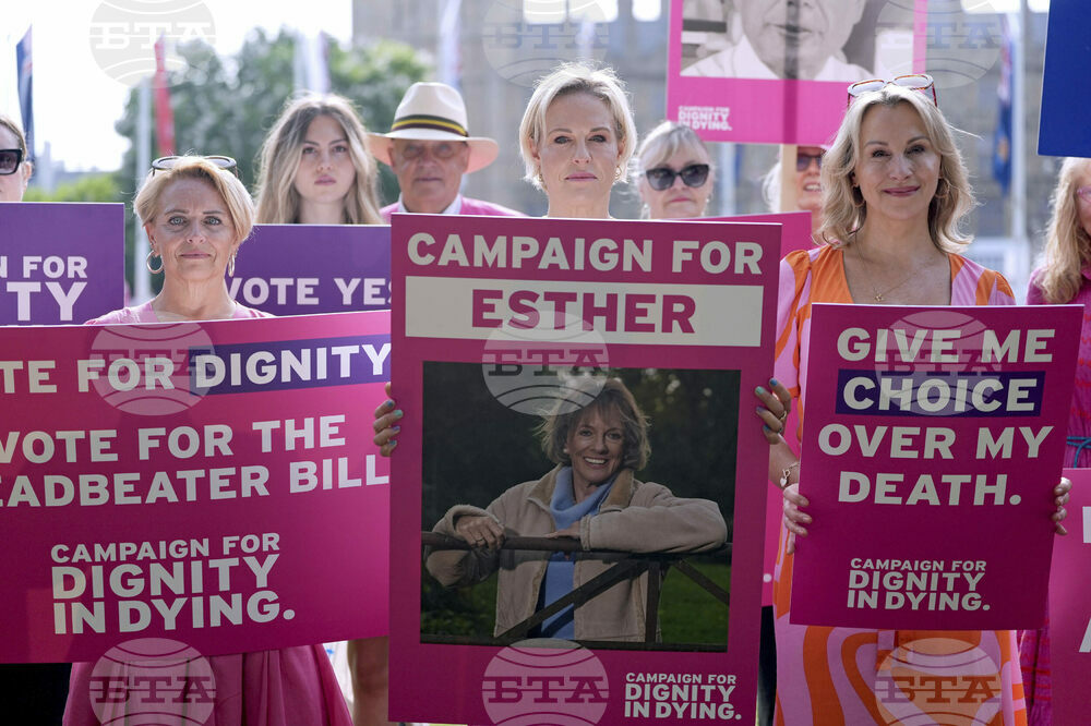 Britain Assisted Dying Protest