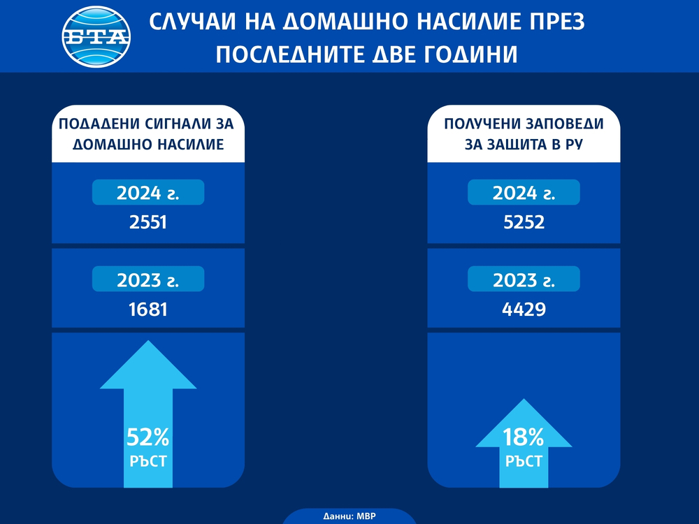 Домашно насилие - МВР - статистика