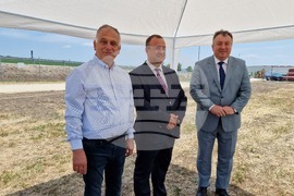 Шумен - символична първа копка - кръгово кръстовище