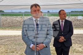 Шумен - символична първа копка - кръгово кръстовище