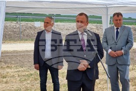 Шумен - символична първа копка - кръгово кръстовище