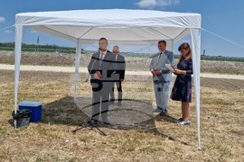 Шумен - символична първа копка - кръгово кръстовище