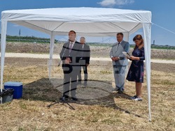 Шумен - символична първа копка - кръгово кръстовище