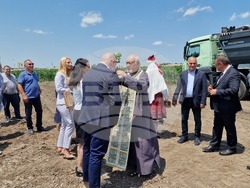 Шумен - символична първа копка - кръгово кръстовище