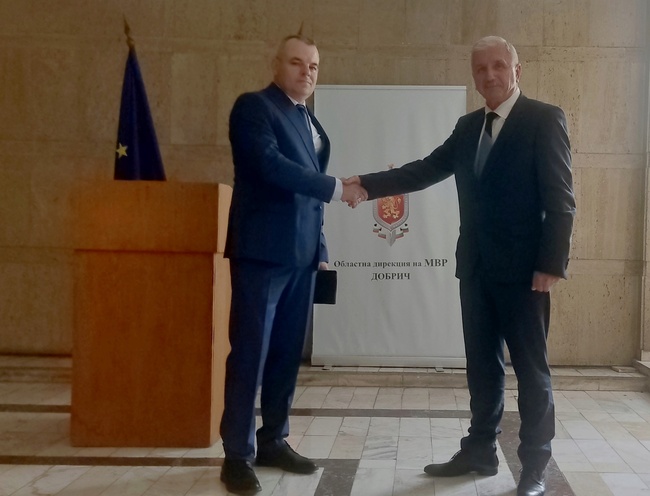 Комисар Красимир Манолов е новият директор на полицията в Добрич