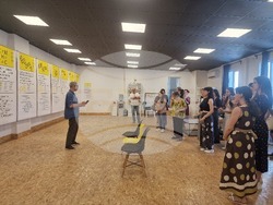 Откриване на изложбата „Преамбюл“ с шрифтове на студенти от НХА. Снимка: Ваня Сухарова/БТА