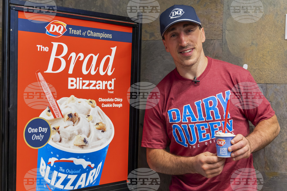 Brad Marchand, Professional Hockey Player, Surprises Fans at Local South Florida Dairy Queen