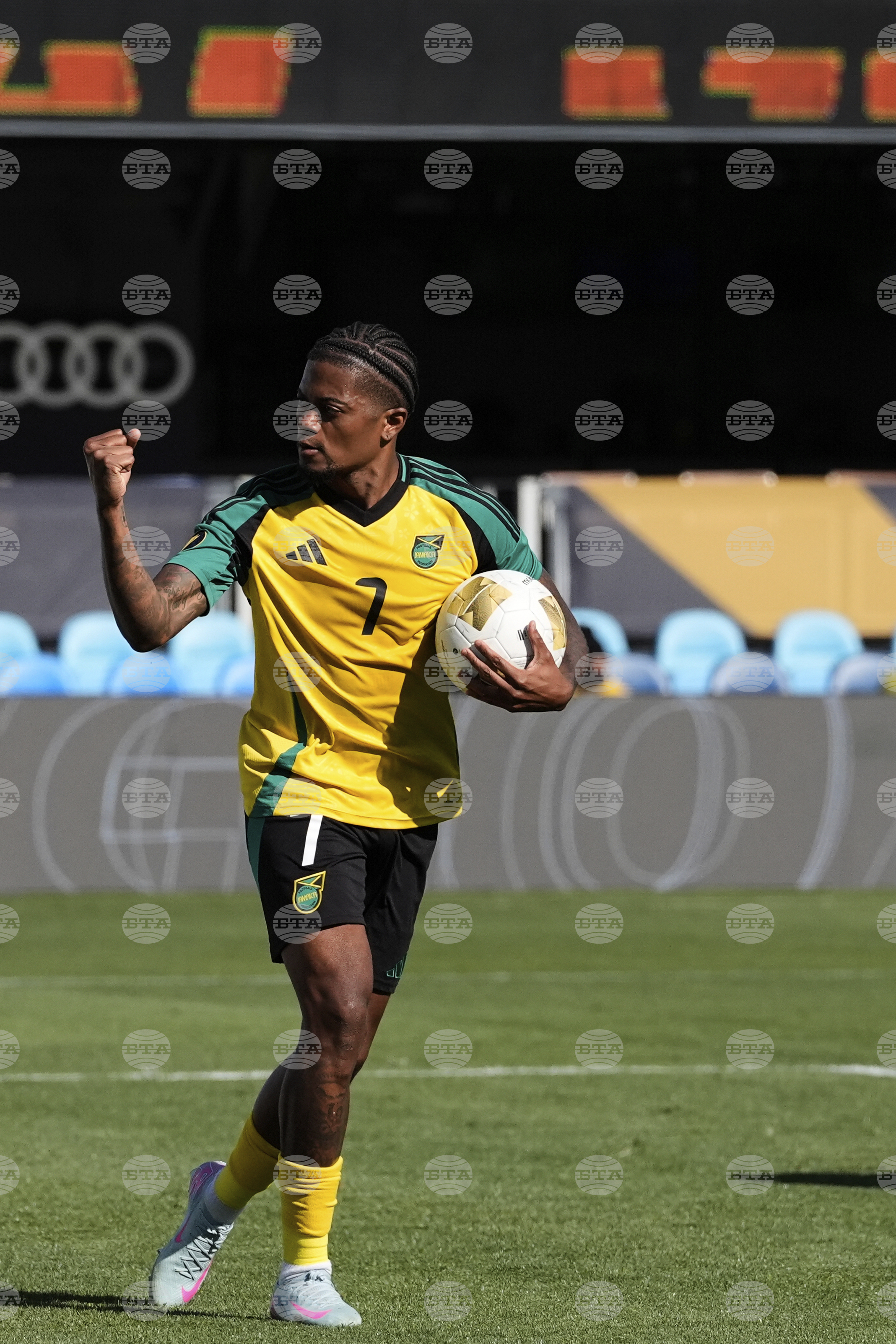 Gold Cup Jamaica Guadeloupe Soccer
