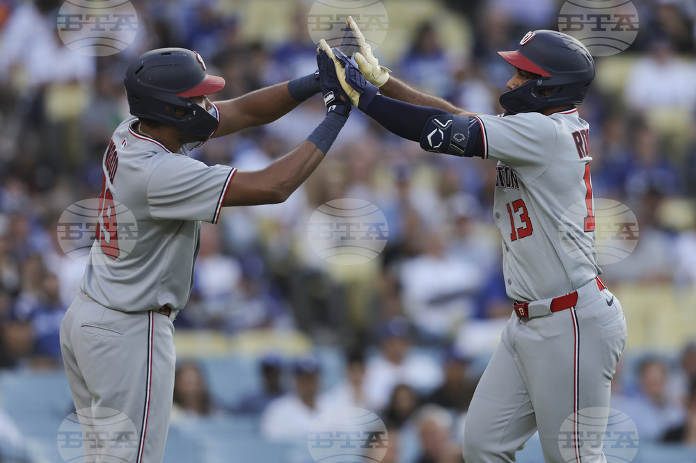 Nationals Dodgers Baseball