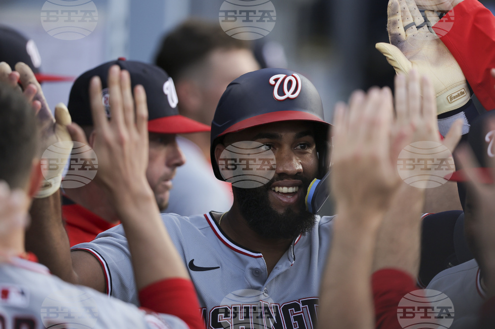 Nationals Dodgers Baseball