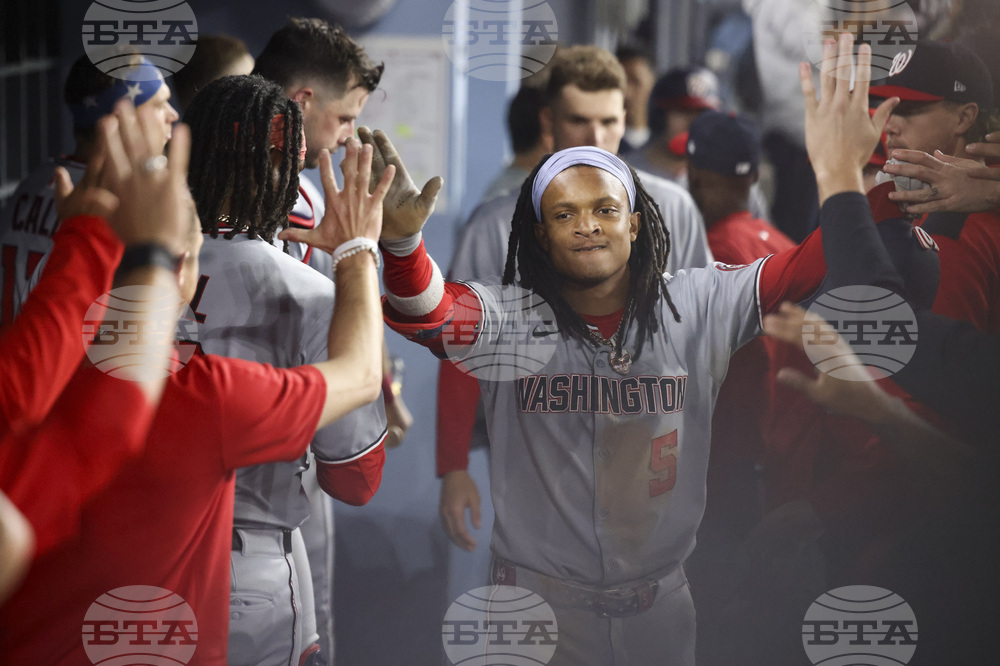 Nationals Dodgers Baseball