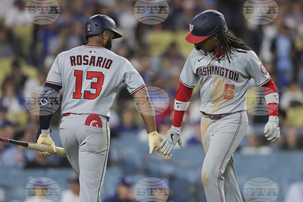 Nationals Dodgers Baseball