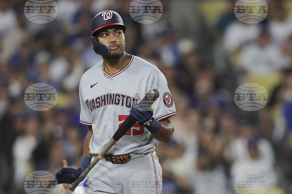 Nationals Dodgers Baseball