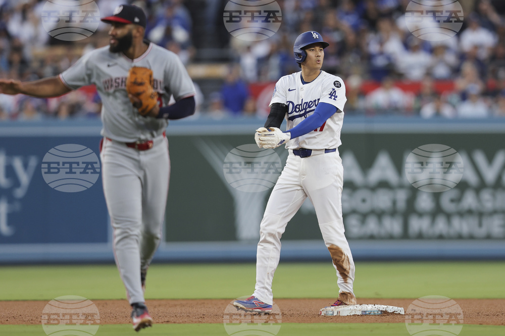 Nationals Dodgers Baseball